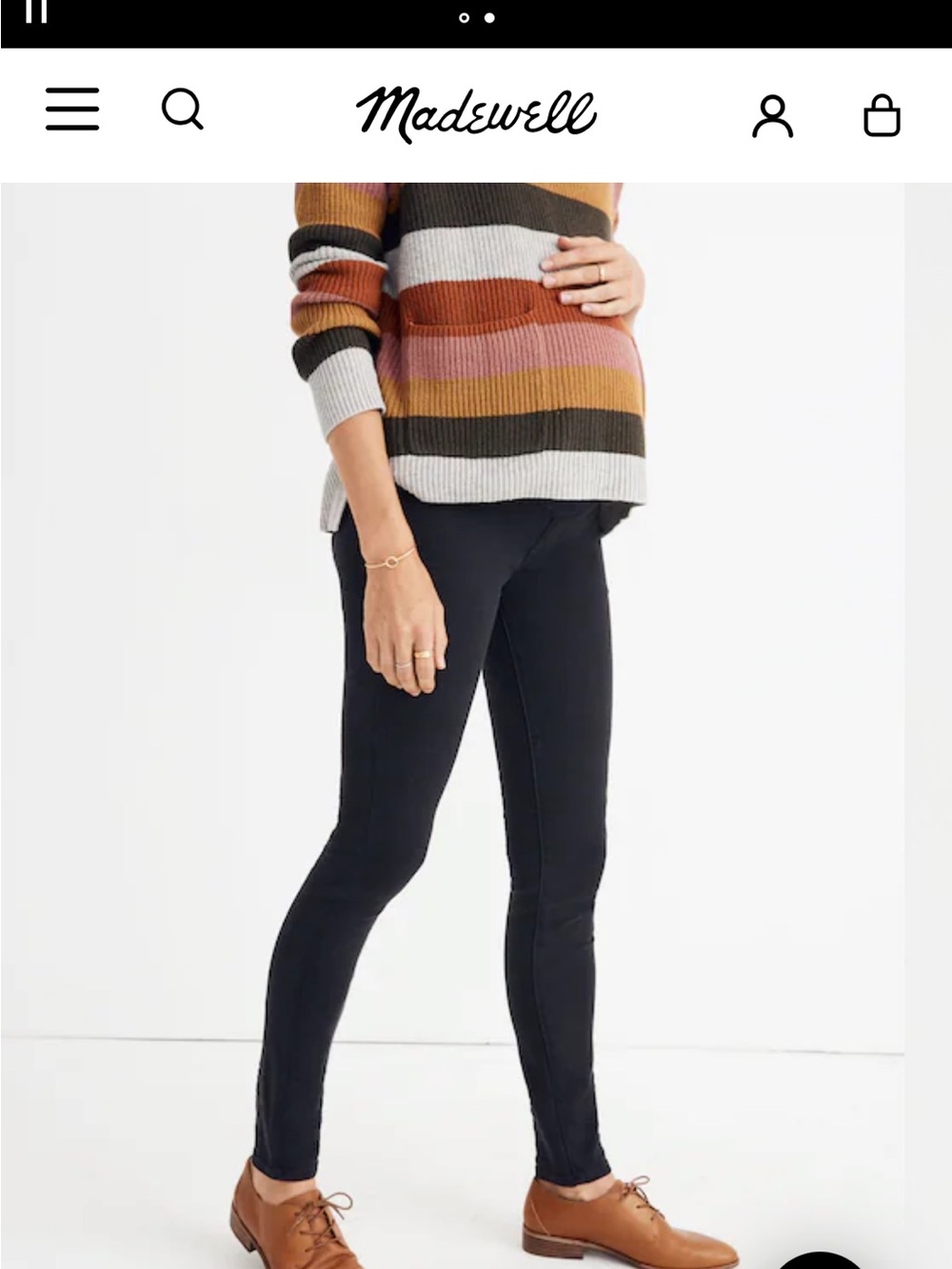 Madewell Black Skinny Ponte Leggings